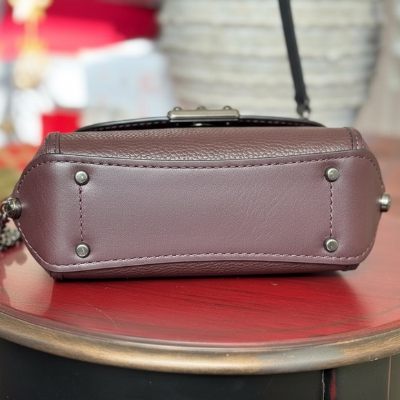 COACH Drifter Crossbody/Shoulder Bag in Oxblood Leather and Suede - Picture 3 of 9
